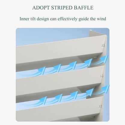 GENERIC Unité Extérieure De Climatiseur 65 X 65 Cm Avec Persiennes - Grille De Protection Contre Le Condensateur - Bouclier De Contrôle De La Température Pour Une Efficacité Accrue