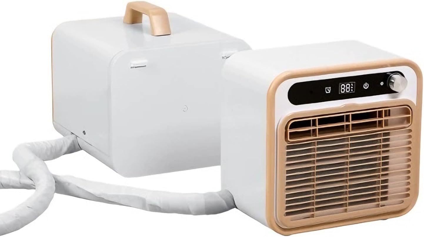 GENERIC Climatiseur Portable Split Silencieux, Unité De Climatisation 5000 Btu Pour Camping Avec Wifi Et Télécommande, Débit D'air De 130 M³/h, Minuterie 12 H, Adapté à Diverses Utili 1-meter Connecting Pipe