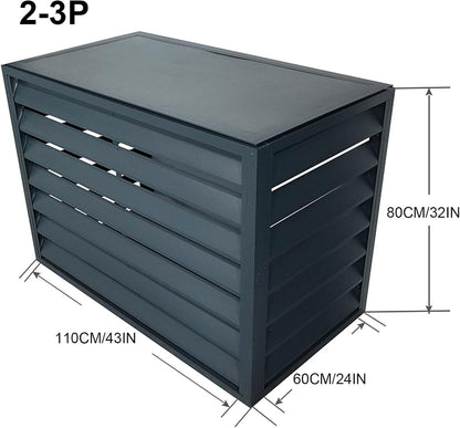 GENERIC Housse De Protection En Aluminium Pour Climatiseur - Protection Contre Les Intempéries - Pour Intérieur Et Extérieur