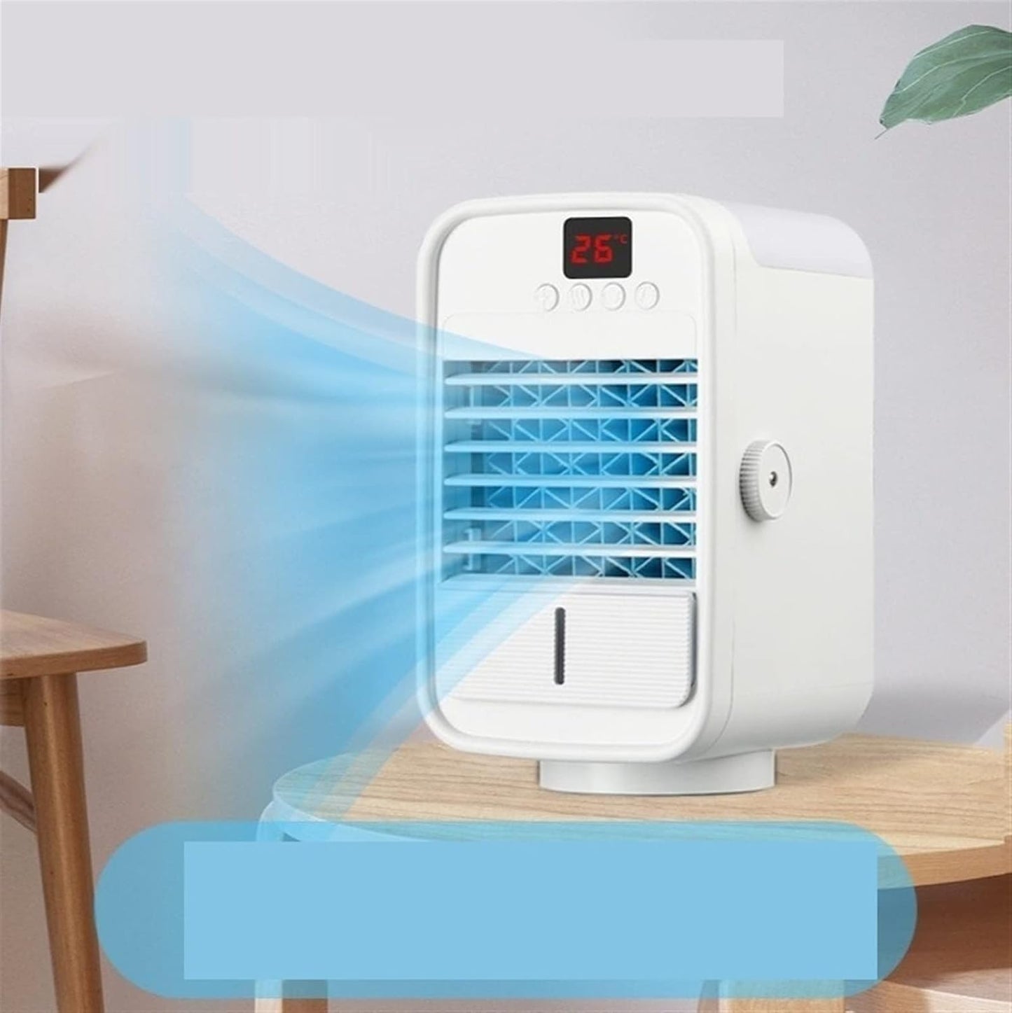  Climatiseur Portable, Petit Rafraîchisseur D'air De Bureau, Climatiseur Compact Pour La Maison, Le Dortoir Ou L'extérieur, Ventilateur Mobile Pour Bureau