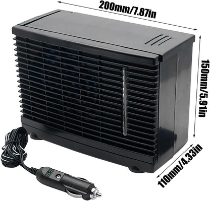  Ventilateur De Climatisation Portable Pour Voiture,Ventilateur Mobile De Rafraîchissement Pour Automobile - Appareil De Rafraîchissement Évaporatif 12V Avec Réservoir D'Eau Pour Intérieur Extérieur Dé
