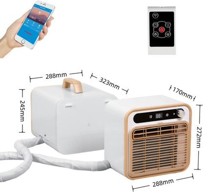  Split Portable AC 1500W Unité De Refroidissement Silencieux, Télécommande WiFi, 12h Minuterie, Léger 13kg Pour Camping RV Utilisation Intérieure, Flux D'air Rapide