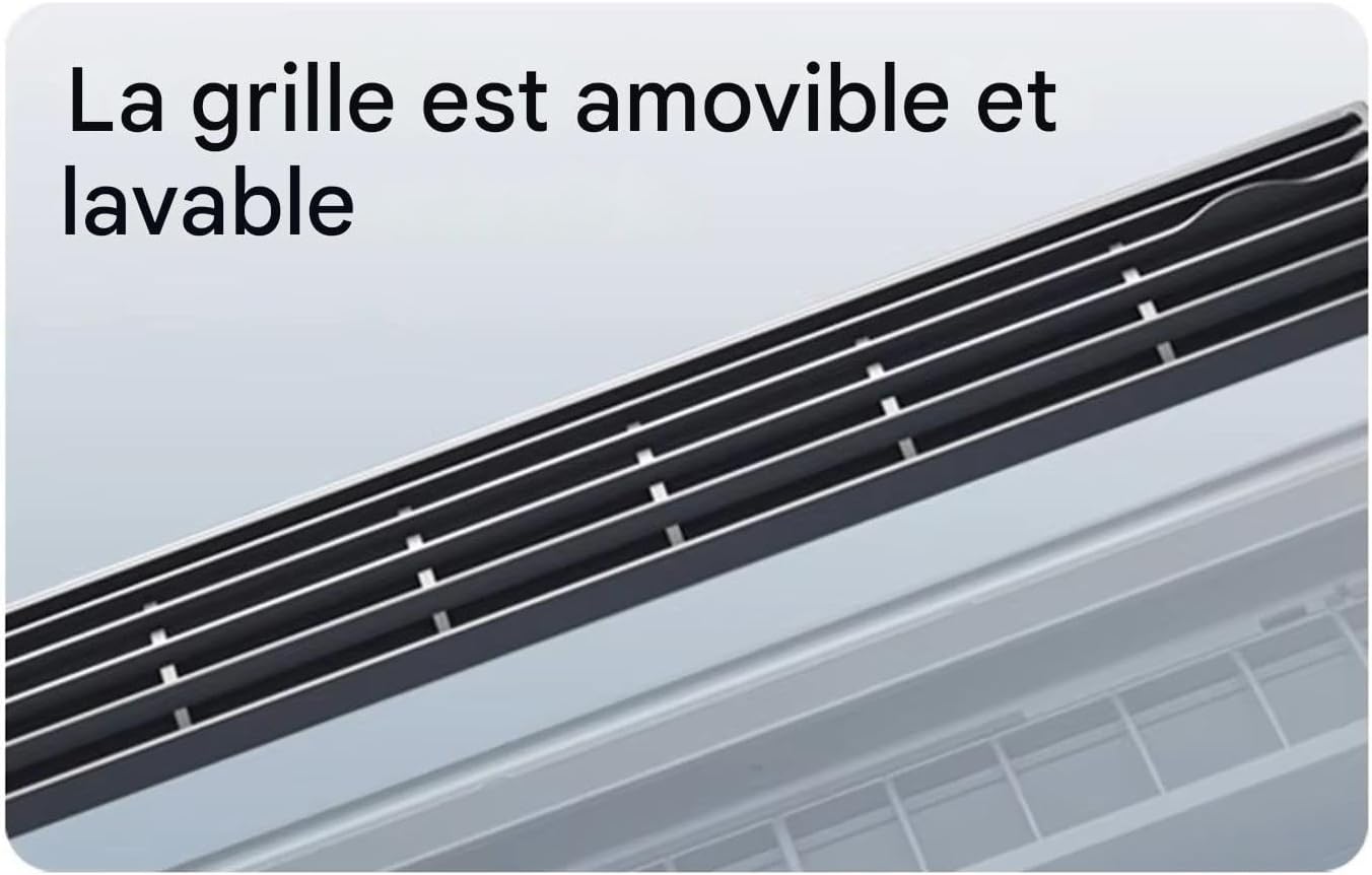  Générique Ventilateur Rafraîchisseur D'Air | Ventilateur D'Air Frais Pour Chambre à Coucher,Appareil De Ventilation Avec Fonction Chargeur Sans Fil Pour Usage Intérieur Extérieur Maison Voyage
