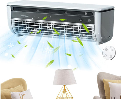  Ventilateur Avec Climatiseur,Ventilateur Rafraîchisseur D'Air - Appareil De Ventilation Avec Fonction Chargeur Sans Fil Pour Usage Intérieur Extérieur Maison Voyage
