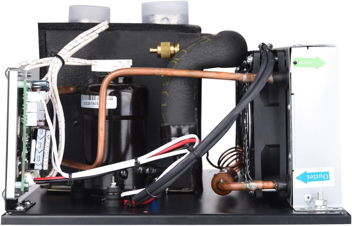  Climatiseur Micro-CC, 550 W, Refroidissement Compact For Petits Espaces, Véhicules électriques, Cabines, 24 V, R134A, Prêt à L'emploi, Léger, Faible Vibration