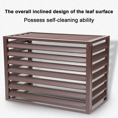  Housse En Aluminium Marron Pour Pompe à Chaleur Pour Climatiseur - Antivol - Robuste - Pour Jardin, Clôture, Poubelle, équipement De Piscine