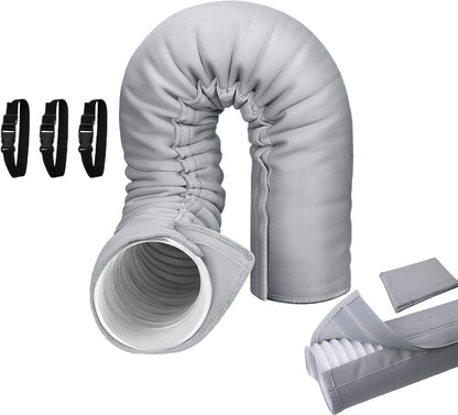  Gaine Isolante Climatisation,Protection Pour Climatiseur Portable, Résistant UV Et Anti-Poussière, Manchon Flexible Isolant Anti-Poussière Pour Refroidissement, Entretien, Protection Intérieure