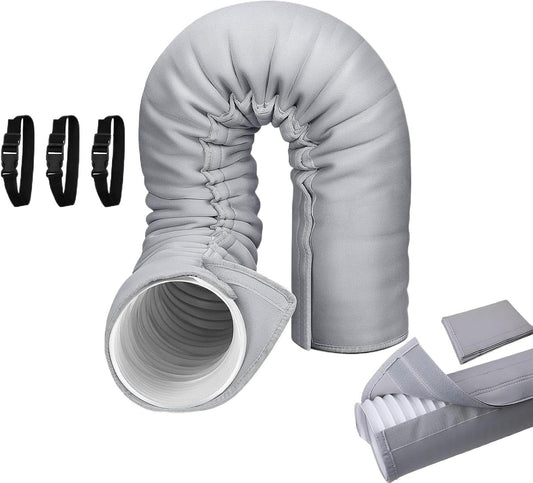  Gaine Isolante Climatisation,Protection Pour Climatiseur Portable, Résistant UV Et Anti-Poussière, Manchon Flexible Isolant Anti-Poussière Pour Refroidissement, Entretien, Protection Intérieure