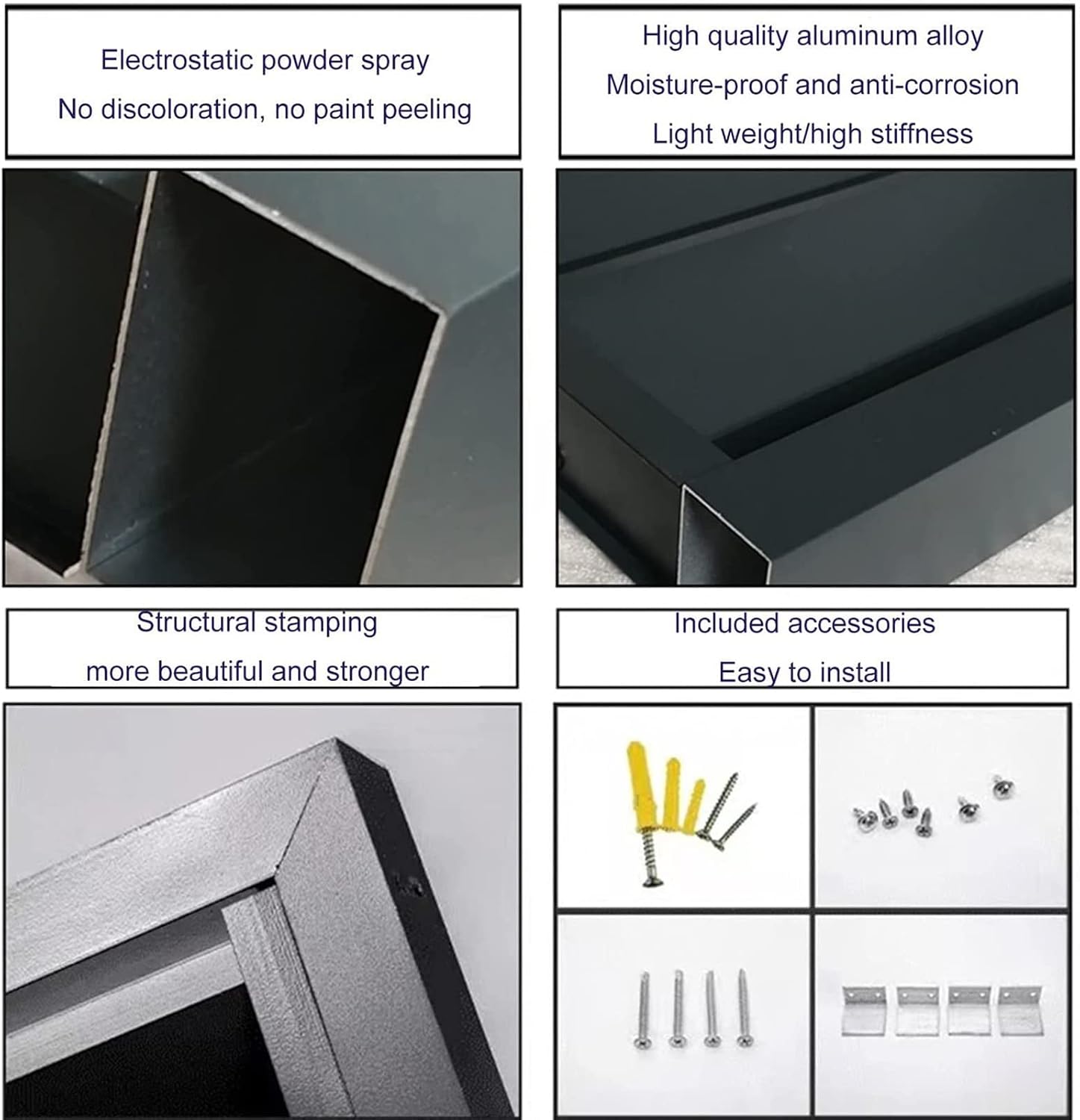 GENERIC Housse De Protection En Aluminium Pour Unité De Climatisation Extérieure - Protection Contre Les Intempéries - Pour Pompe à Chaleur - Équipement Extérieur - Grille De Protection Pour Climatiseur