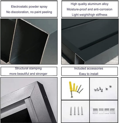 GENERIC Housse De Protection En Aluminium Pour Unité De Climatisation Extérieure - Protection Contre Les Intempéries - Pour Pompe à Chaleur - Équipement Extérieur - Grille De Protection Pour Climatiseur