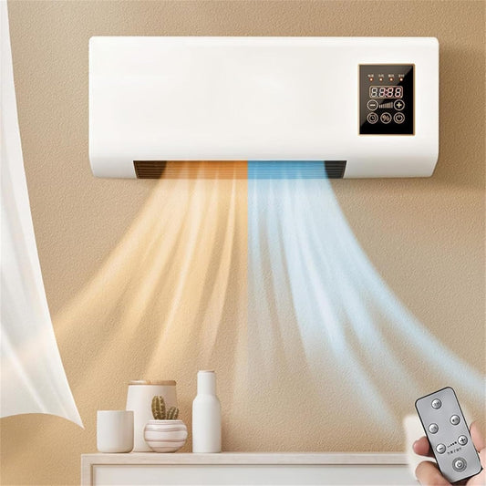  Mini Climatiseur Split Avec Télécommande, Machine Murale Portable Pour Chambre à Coucher Et Bureau, Fonctionnement Du Silencier, Minuterie 8h, Refroidissement Et Chauffage, Compact Et Efficace Sur Le