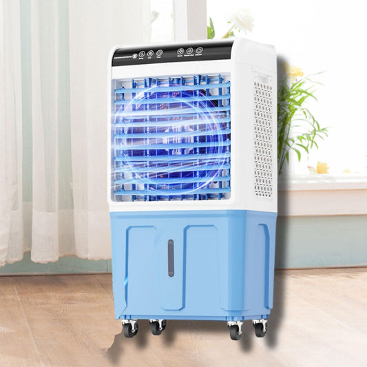 GENERIC Réservoir De Refroidisseur évaporatif 40L, Climatisation Portable Avec Télécommande, Pivotant à 120°, Calme Jusqu'à 40dB, Idéal Pour Le Garage, La Cour Et Le Commerce, Aucun Tuyau Requis