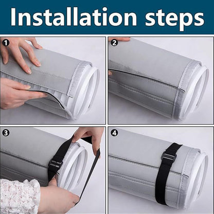  Gaine Isolante Pour Tuyau De Climatiseur Portable - Anti-Poussière Calorifugé Résistant UV | Gaine D'Évacuation Pour Climatiseur Portable | Pour Refroidissement, Entretien, Protection Intérieure, Mais