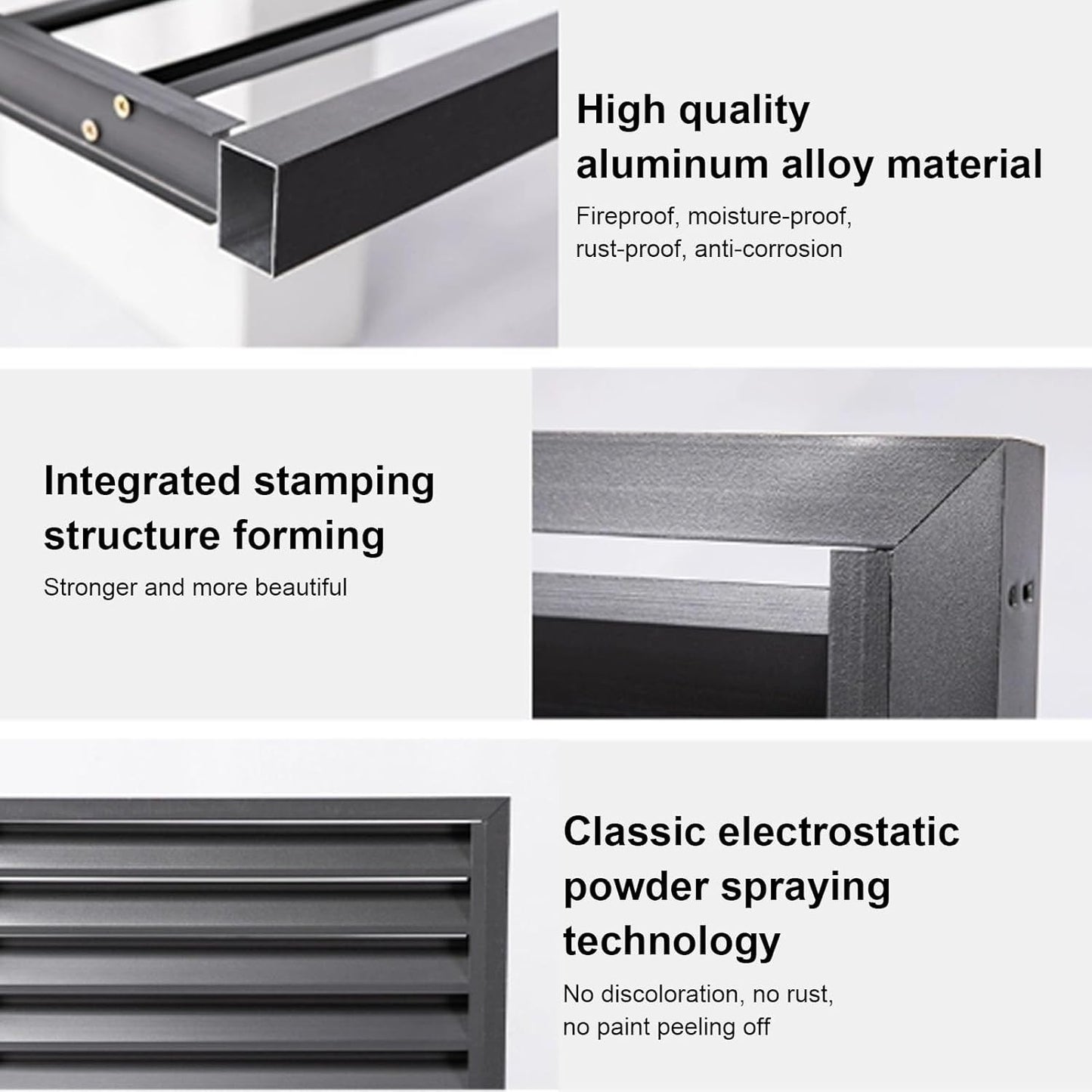 GENERIC Housse En Aluminium Pour Climatiseur Extérieur – Protection De Pompe à Chaleur Avec Clôture D'installation Facile Pour Une Résistance Aux Intempéries Et Une Durabilité Accrue