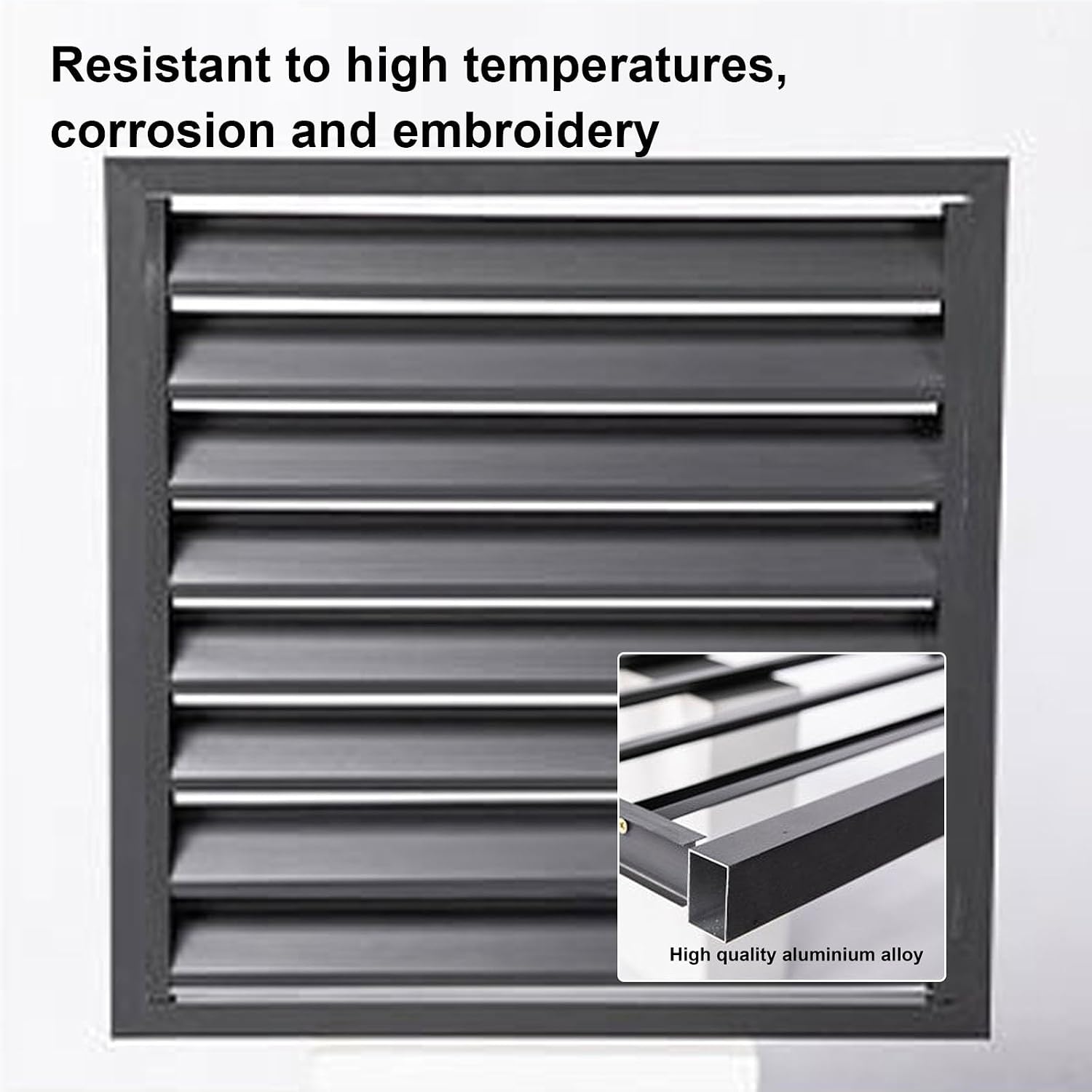 GENERIC Housse De Protection Décorative En Aluminium Pour Climatiseur Extérieur, Clôture De Pompe à Chaleur, Résistante Aux Intempéries, Pour Usage Domestique Et Design élégant
