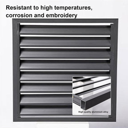 GENERIC Housse De Protection Pour Climatiseur – Protection Décorative En Aluminium Pour Pompe à Chaleur Pour Maison Et Clôture, Unité De Climatisation Extérieure, Résistante Aux Intempéries Et Design élégant
