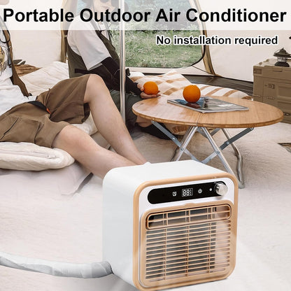 GENERIC Climatiseur Portable Split Silencieux, Unité De Climatisation 5000 Btu Pour Camping Avec Wifi Et Télécommande, Débit D'air De 130 M³/h, Minuterie 12 H, Adapté à Diverses Utili 1-meter Connecting Pipe