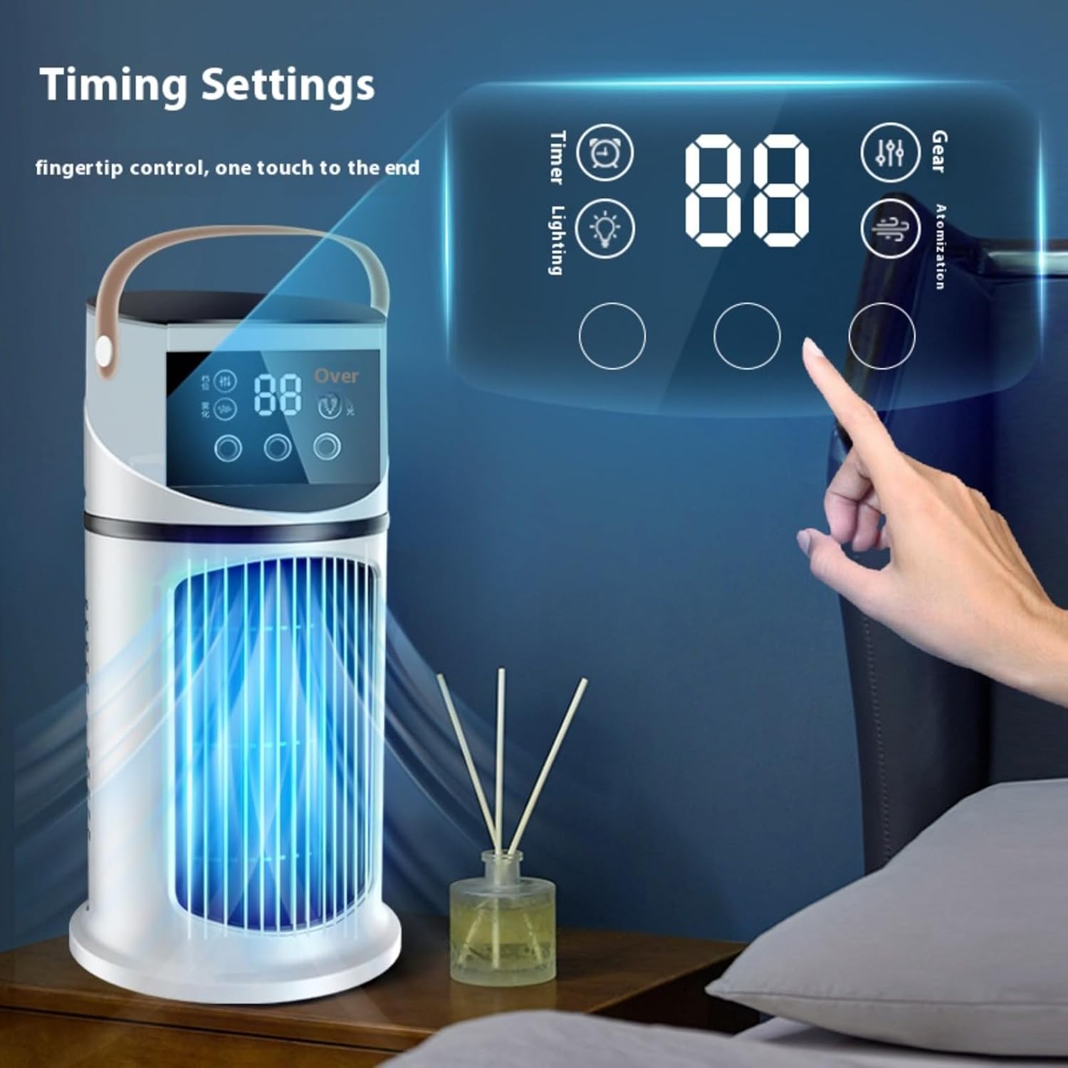  Générique Climatiseur Mobile - 4en1 Avec Déshumidificateur, Ventilateur Et Mode Nuit - Silencieux, Minuterie 24H, Télécommande, Kit Fenêtre - Classe Énergétique A Pour Chambre, Bureau, Camping