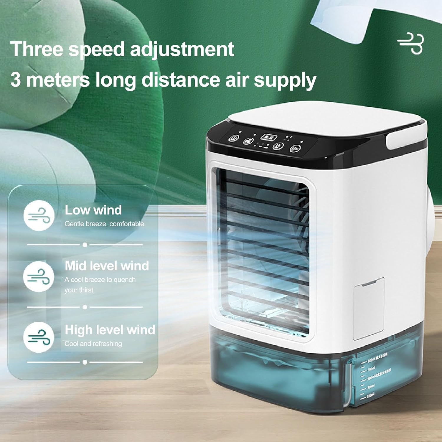  Mini Climatiseur 12W 900 Ml Réservoir D'eau USB Mumidification De Brume à Air Portable Pour Le Bureau Du Bureau à Domicile