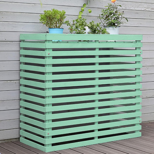  Housse De Protection En Bois Pour Climatiseur D'extérieur – Clôture De Protection élégante Et Résistante Aux Intempéries, Idéale Pour Cacher Les Unités De Climatisation, Parfaite Pour La Décoration De