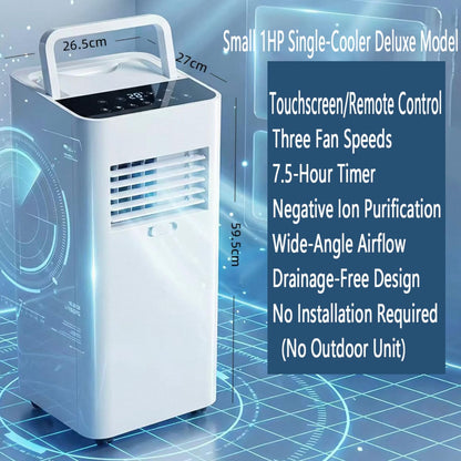  7000 BTU Climatiseur Portable Pour Grandes Pièces Et Chambres Jusqu'à 300 Sq.Ft Ultra Silencieux 30dB Smart AC Unit Ventilateur De Refroidissement Avec Ventilateur De Déshumidificateur Mode De Sommeil