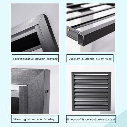 GENERIC Écran De Protection Pour Climatiseur Extérieur – Clôture En Alliage D'aluminium Et Porte-fleurs, Volets Anti-corrosion Pour Unité Extérieure En Métal, Blanc, Taille 2-3P (L1)