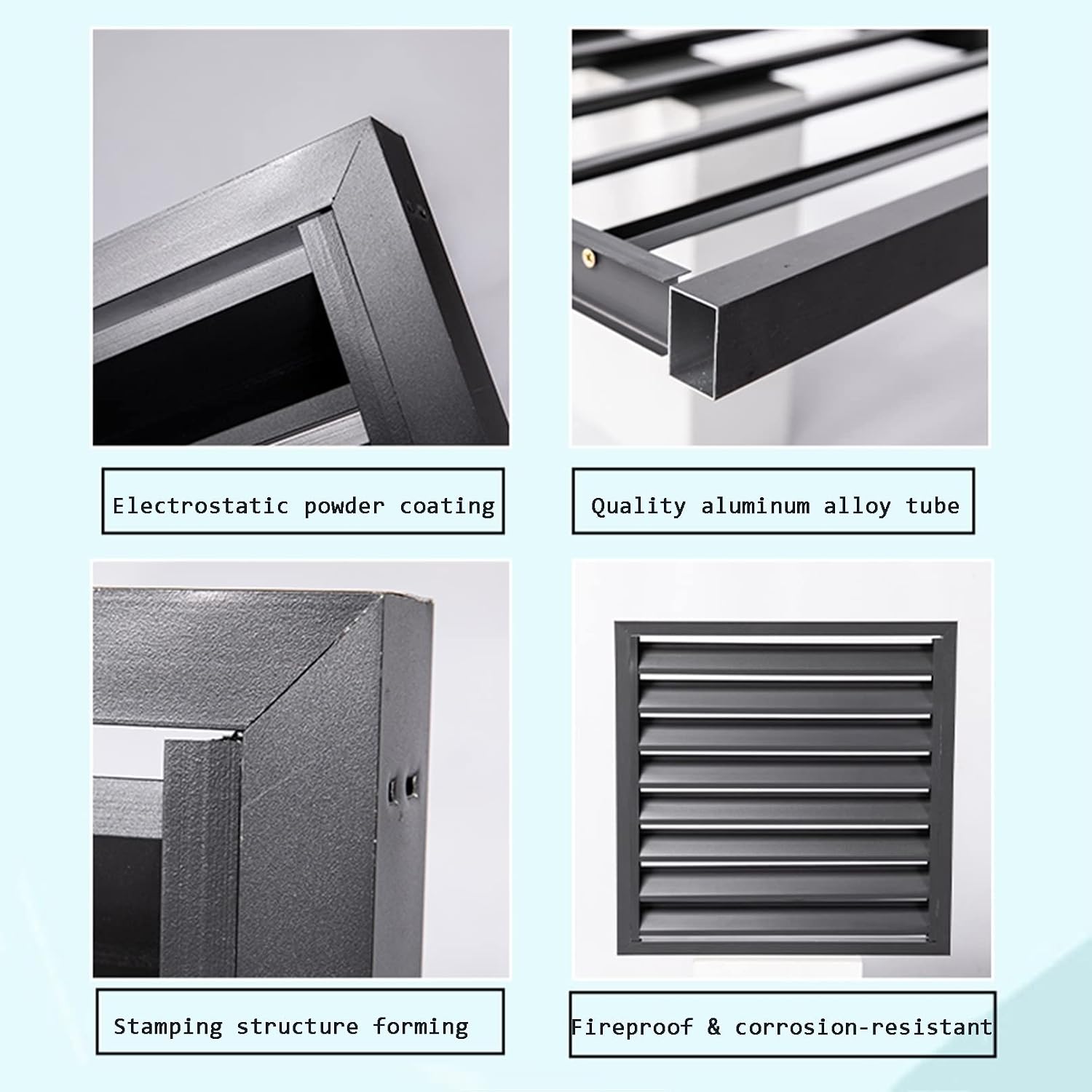 GENERIC Écran De Climatiseur Extérieur – Couvercle En Alliage D'aluminium – Volets Anti-corrosion Et Support De Plantes En Métal Pour Unité Extérieure – Marron B Taille 2-3P