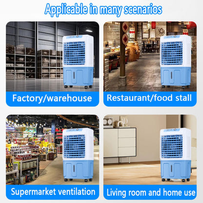 GENERIC Refroidisseur D'air évaporatif 3 En 1, Ventilateur Portable De Réservoir De 40L Avec écran LED, 3 Vitesses, Oscillation à 120 °, Fonctionnement Silencieux Pour Le Bureau à Domicile, Solution De Refroi