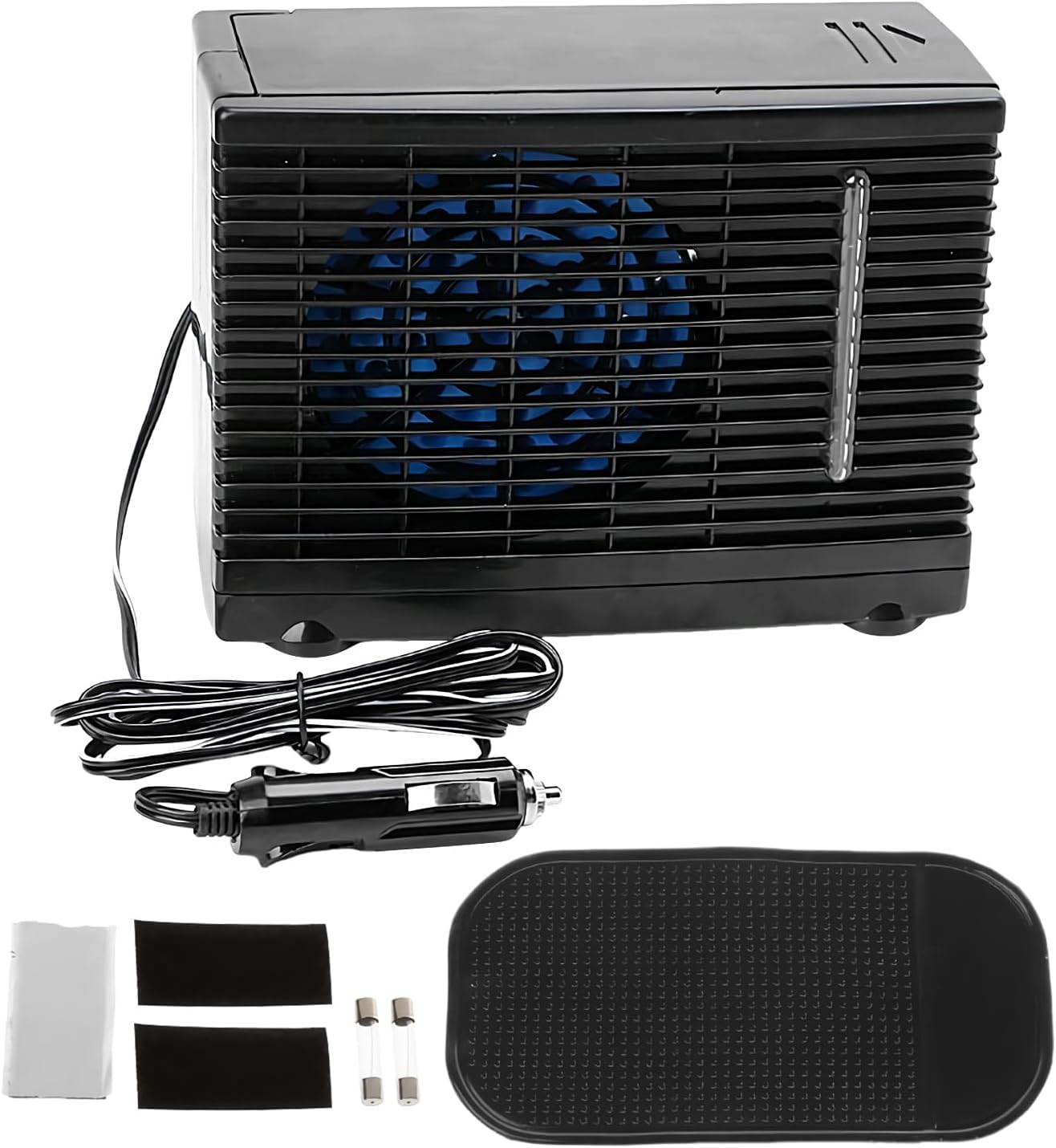  Ventilateur De Climatisation Portable Pour Voiture,Ventilateur Mobile De Rafraîchissement Pour Automobile - Appareil De Rafraîchissement Évaporatif 12V Avec Réservoir D'Eau Pour Intérieur Extérieur Dé