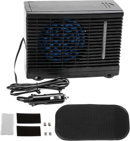  Ventilateur De Climatisation Portable Pour Voiture,Ventilateur Mobile De Rafraîchissement Pour Automobile - Appareil De Rafraîchissement Évaporatif 12V Avec Réservoir D'Eau Pour Intérieur Extérieur Dé