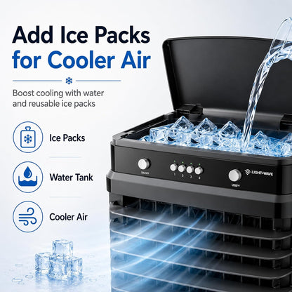  Climatiseur Mobile 3-en-1 Avec Grand Réservoir De 30 L,ventilateur à 3 Vitesses, Oscillation Automatique à 120° Et Protection Contre La Marche à Sec Idéal Pour Chambre,bureau,Garage Ou S 120cm/47.2in