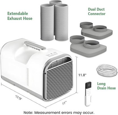  Climatiseurs Portables Pour Camping-Car, 5200 BTU Pour Tente De Pique-Nique, Avec Fonctions Refroidissement, Déshumidification Et Ventilation, 3 Vitesses De Ventilation, Pour Camion, Camping-Car