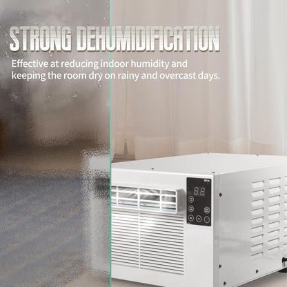 Climatiseur Portable 1900 BTU, 550W Déshumidificateur Avec Roulettes, Unité De Climatisation Silencieuse Pour Le Dortoir De Chambre, Mini Ventilateur énergétique Avec Télécommande Et Conduit D'échappe