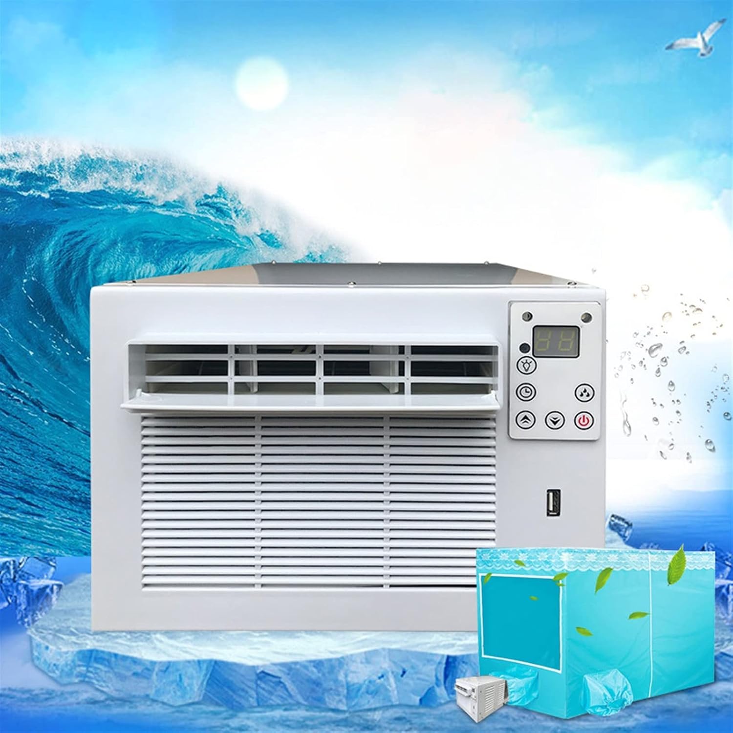  DieffematicKTY Climatiseur Mobile Mobile Air Conditioners Equipment Home Air Conditioning Fan Desktop Protable Air Conditioner Mosquito Net
