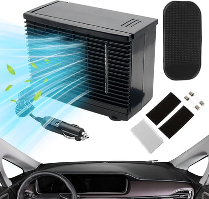  Ventilateur De Climatisation Portable Pour Voiture,Ventilateur Mobile De Rafraîchissement Pour Automobile - Appareil De Rafraîchissement Évaporatif 12V Avec Réservoir D'Eau Pour Intérieur Extérieur Dé
