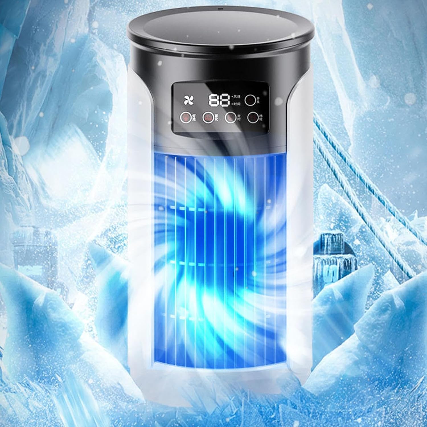 Climatiseur Personnel – Refroidisseur USB Portable | Refroidisseur Par évaporation De Réservoir D'eau Pour Bureau, Table De Chevet, Chambre à Coucher, Usage Domestique | Unité De Refroidissement Par
