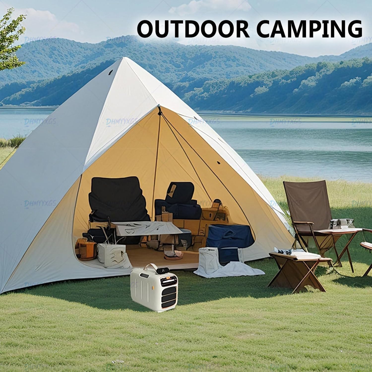  Climatiseur D’extérieur Portable Camping-Car,Système Climatisation Nomade Silencieux,Commande Tactile Et Minuterie,pour Tente Chambre Voiture SUV Et Bus Loisirs Onlycooling