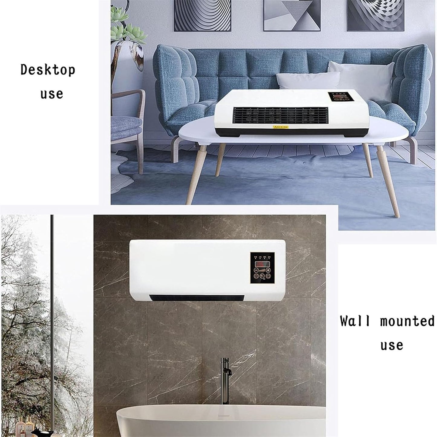  Mini Climatiseur Split Avec Télécommande, Machine Murale Portable Pour Chambre à Coucher Et Bureau, Fonctionnement Du Silencier, Minuterie 8h, Refroidissement Et Chauffage, Compact Et Efficace Sur Le