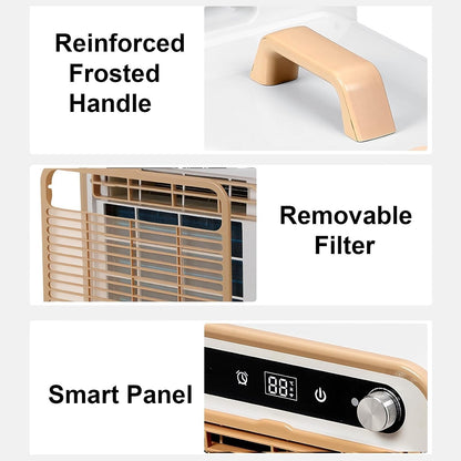 GENERIC Climatiseur Portable Split Silencieux, Unité De Climatisation 5000 Btu Pour Camping Avec Wifi Et Télécommande, Débit D'air De 130 M³/h, Minuterie 12 H, Adapté à Diverses Utili 1-meter Connecting Pipe