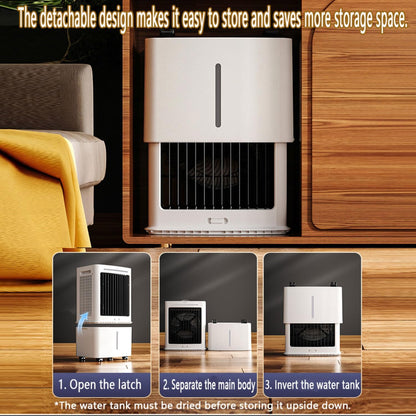  Refroidisseur Par évaporation Avec 3 Vitesses Ventilateur Portable Mobile Sans Évacuation Réservoir D’Eau 25L Minuterie12H Silencieux Climatiseur Mobile Portable Pour Appartement Chambre