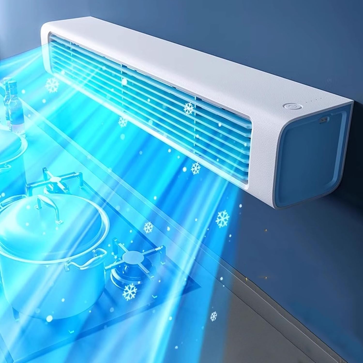  Climatiseur Mural Portable Avec Télécommande 3 Vitesses Oscillation Pour Bureau à Coucher Aucun Montage De Fenêtre Requis Ventilateurs Compacts Silencieux
