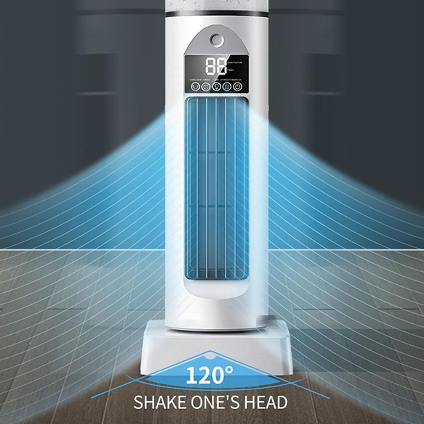 Genérico Climatiseur Personnel – Ventilateur D'air Frais, Climatiseur Personnel, Refroidisseur D'air Sans Pales, Humidificateur évaporatif Silencieux Avec Minuterie Et Télécommande