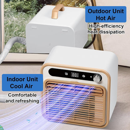 GENERIC Climatiseur Portable Split Silencieux, Unité De Climatisation 5000 Btu Pour Camping Avec Wifi Et Télécommande, Débit D'air De 130 M³/h, Minuterie 12 H, Adapté à Diverses Utili 1-meter Connecting Pipe