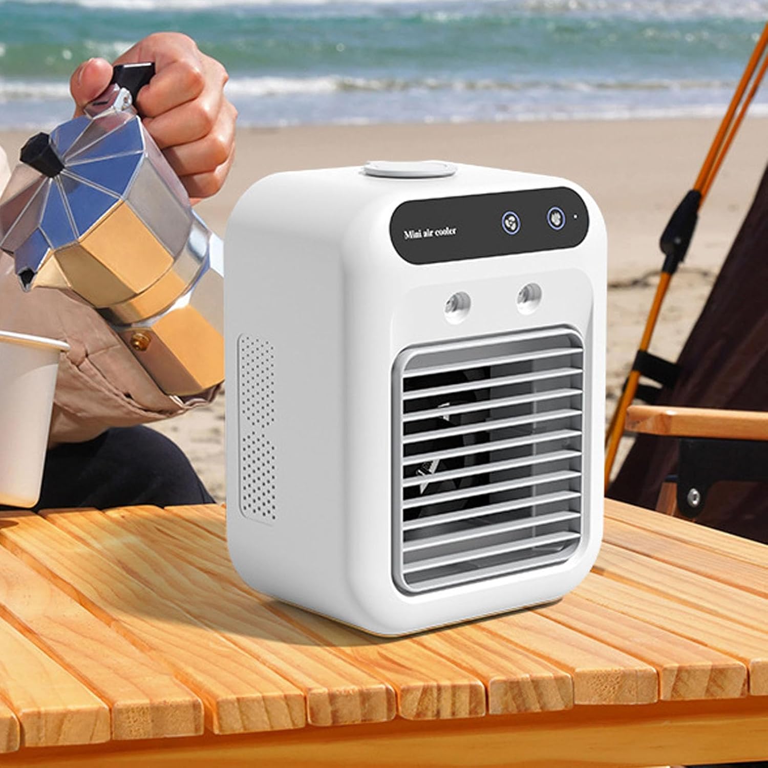  Climatiseurs Portables, Climatiseurs Portables, Refroidisseur Personnel, Réservoir D'eau, Petit Refroidisseur Pour Chambre, Bureau, Camping-car, 500 Ml