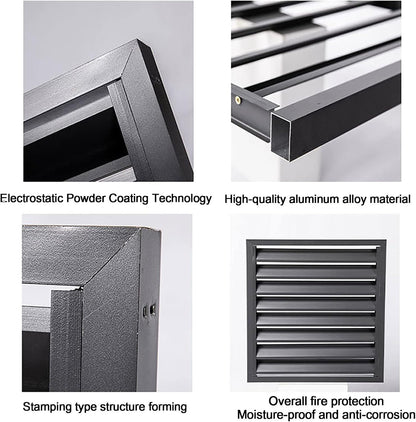  Housse D'extérieur En Aluminium Pour Unité De Climatisation – Grilles De Protection Pour Climatiseurs Et Pompes à Chaleur – Boîtier Polyvalent Pour Poubelle Et Support De Fleurs Résistant Aux
