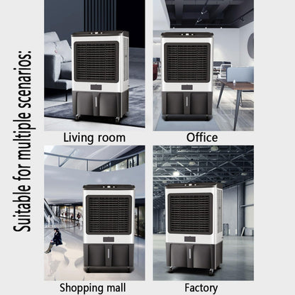  Rafraichisseur D'air Silencieux- Climatiseur Mobile Portable Sans Évacuation 3 Modes 3 Vitesses Oscillation 120° Ventilateur Refroidisseur D'air Avec Réservoir 50L Pour Maison Bureau