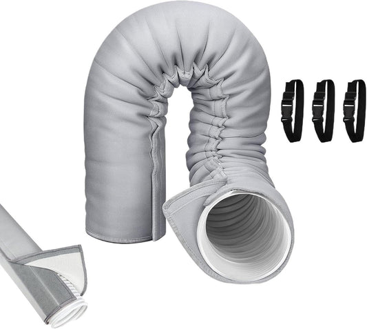  Gaine Isolante Pour Tuyau De Climatiseur Portable - Anti-Poussière Calorifugé Résistant UV | Gaine D'Évacuation Pour Climatiseur Portable | Pour Refroidissement, Entretien, Protection Intérieure, Mais