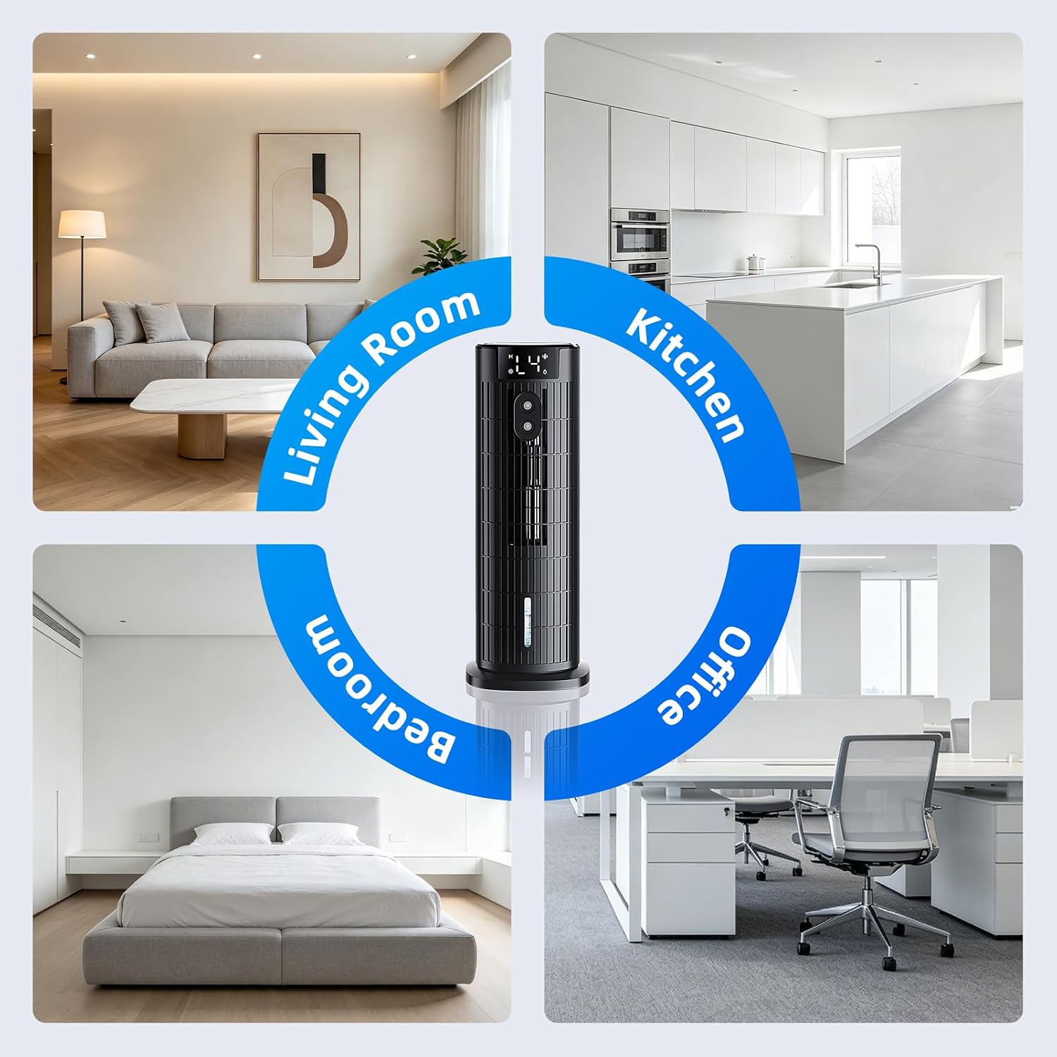  Climatiseur Portable, Refroidisseur D'air Portable, Mini Climatiseur Mobile Avec Réservoir D'eau, Mode De Pulvérisation, Minuterie, Vitesses De Ventilateur, Pour Chambre à Coucher, Bureau, Cuisine