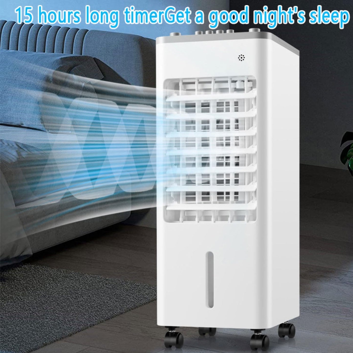 GENERIC Climatiseur Portable - Refroidisseur D'évaporation Avec écran LED, Humidificateur Pour La Maison Et Le Bureau
