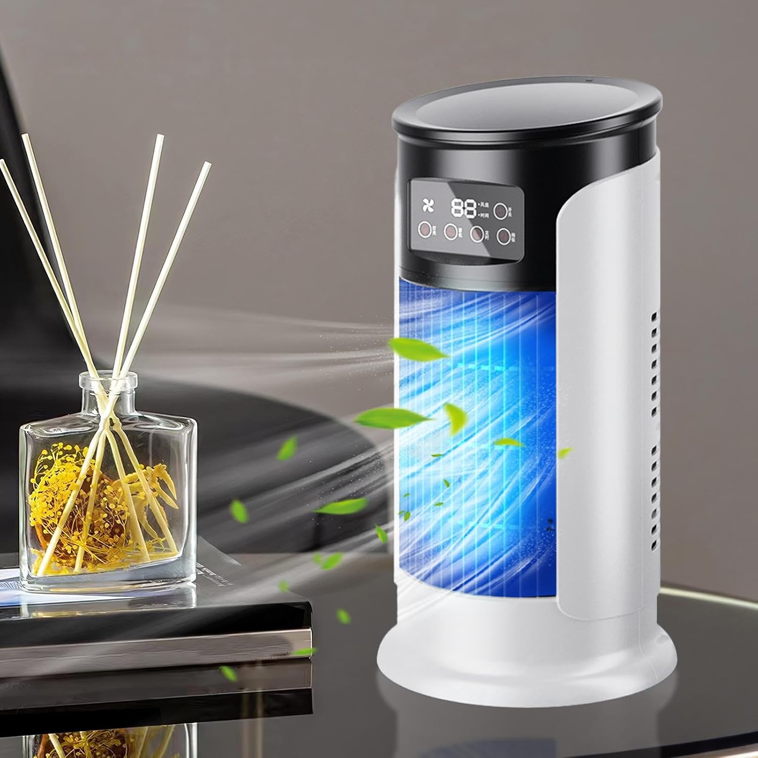  Climatiseur Personnel – Refroidisseur USB Portable | Refroidisseur Par évaporation De Réservoir D'eau Pour Bureau, Table De Chevet, Chambre à Coucher, Usage Domestique | Unité De Refroidissement Par